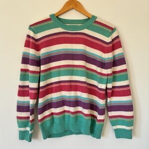 Van Heusen Multicolor Striped Crewneck Sweater